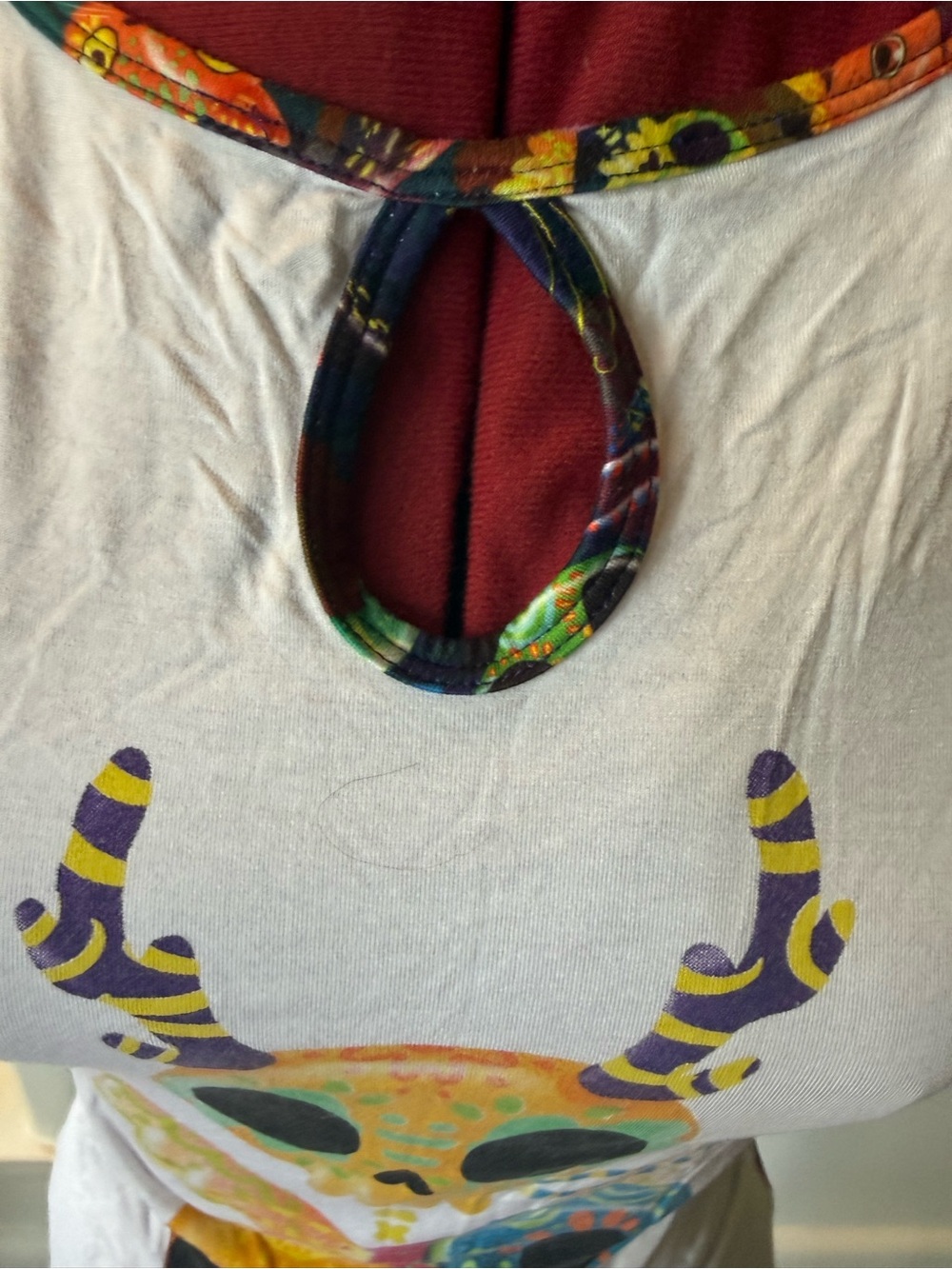 GRAPHIC RUFFLE SLEEVE T-SHIRT - Picture 6 of 12